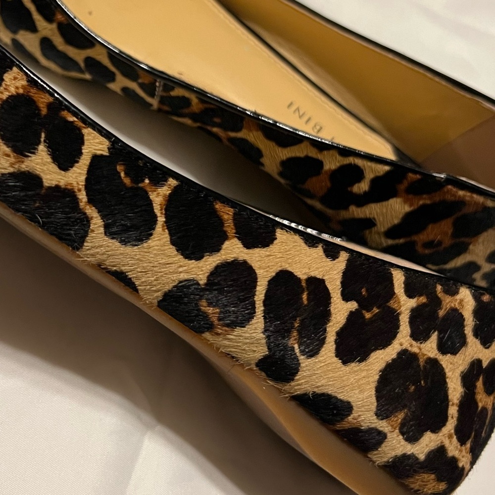 Sz 9.5 Cheetah Calf Hair Leather ballerina flats Gianni Bini - Picture 7 of 13